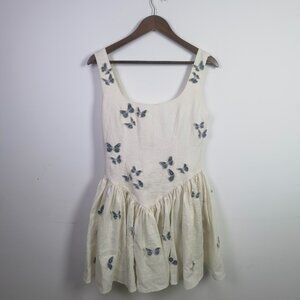 Agua by Agua Bendita Pluma Lymanopoda Mini Dress Embroidered